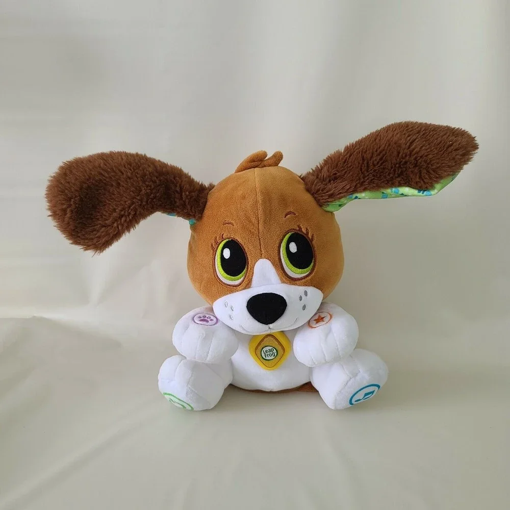 Leap Frog Speak and Learn Brown White Green Big Eyed Puppy